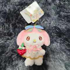 サンリオいちご新聞50周年 딸기マスコット My Melody キーホルダー