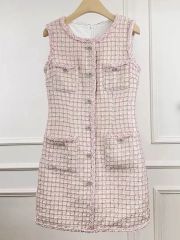 美品✨ GUCCI ノースリーブワンピース ツイード マルチカラー 40