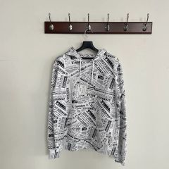 ジョンガリアーノ ニュースペーパー柄パーカーカットソー underwear