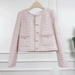 新品タグ付】CARLA カーラ peony tweed jacket ピンク - メルカリ