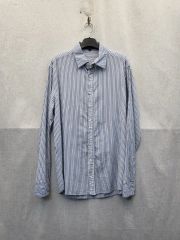 Theory ストライプ柄 長袖シャツ ブルー M - メルカリ
