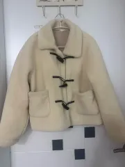 高級クマ ファー ダブル ジャケット