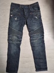 BALMAIN HOMME 11AWバイカーデニム 28 - メルカリ