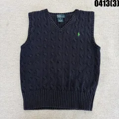 6 ポロ ラルフローレン キッズ ニット ベスト ネイビー 0413(3)