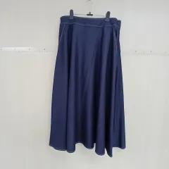 デニム Aライン ロング スカート