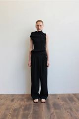 Nala Linen like balloon tops& pants ブラック - メルカリ