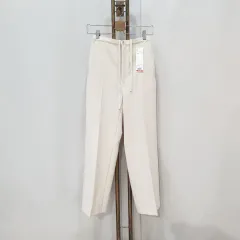 (kk69530)UNIQLO U バンド付きリラックスストレートパンツ S (新品)
