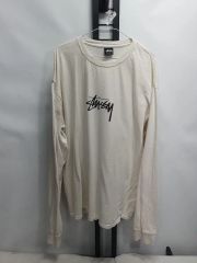 sh3785 Stüssy ステューシー 長袖カットソー ホワイト Mサイズ - メルカリ