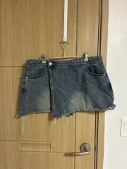 レイヤード デニム スカート