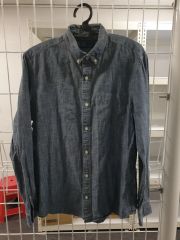 Engineered Garments シャンブレーシャツ L エルボーパッチ - メルカリ