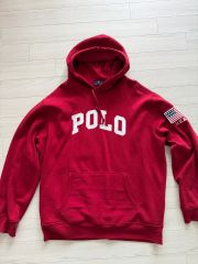 00s POLO ロンT パーカー シャツパーカー レッド XXL - メルカリ