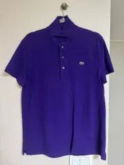 ラコステ メンズ ピケTシャツ パープル カラー M 100サイズ