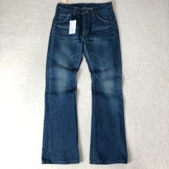 新品 No,No,Yes! レザー USED加工 インディゴ染め フレアパンツ 新品 No,No,Yes! レザー USED加工 インディゴ染め フレアパンツ - メルカリ