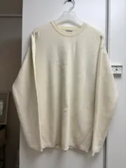 クアー ウールカシミア ブレンド アイボリー ニット L