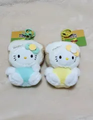 新品) ハローキティ 赤ちゃん キーホルダー ぬいぐるみ ブルー/イェロー まとめ