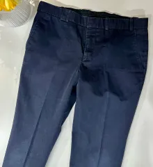 エルメス ネイビー ブルー コットン チノ パンツのサムネイル
