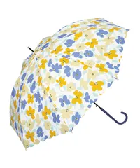新品 Wpc. 雨傘 アイビー ブルー 《UVカット/晴雨兼用》 長傘 親骨58cm 大きい ジャンプ レディース 女性 通勤 通学 おしゃれ 可愛い レトロ フローラル 花柄 フラワー カラフル ハンドル キャットテール 1946-04-001
