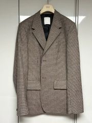 sacai ニットドッキングチェックジャケット 12AW - メルカリ