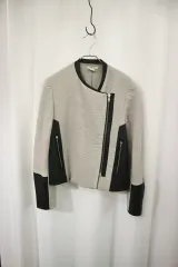 ヘルムート・ラング ライダースジャケット バイカラー デザインのサムネイル