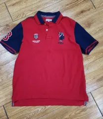 U.S. POLO ASSN. レッド 半袖 カラーTシャツ