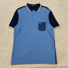 FRED PERRY 半袖シャツ ベージュ M 試着のみ タグ付き - メルカリ