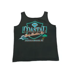 L ハーレーダビッドソン 狼 プリンティング ノースリーブ