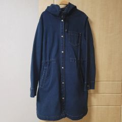 メルシーボークー デニムコート ロングコート デニムジャケット ブルー 