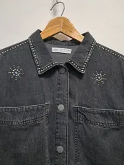 ZARA キッズ ブラック シャツジャケット 13-14YR