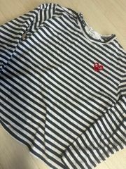 COMME des GARCONS ドット柄 長袖カットソー Lサイズ - メルカリ