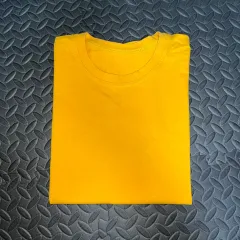 新品) 黄色 基本 Tシャツ M