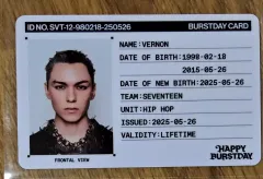 SEVENTEEN happy burstday IDカード バーノン(VERNON・チェハンソル)