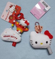 ハローキティ きのこキティぬいぐるみ キーホルダーとファスナー