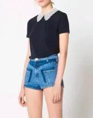 SANDRO サンドロ レディース レース襟 半袖Tシャツのサムネイル