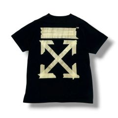 希少人気モデル☆ オフホワイト テープクロス 両面プリント Tシャツ XL