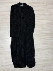 d*3様 Yohji Yamamoto ストライプ シースルー ロングジャケット Yohji Yamamoto ストライプ シースルー ロングジャケット - メルカリ