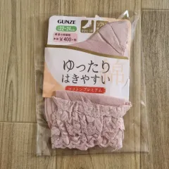 日本輸入GUNZEレースクルーソックスストッキング羊靴下
