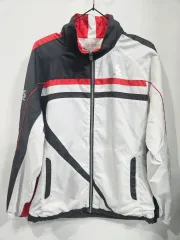SRIXON スリクソン ウィンドブレーカー ジャケット 白 黒 レッド M