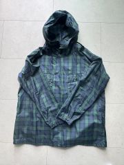 90s OLD GAP コットンアノラック パーカー 白タグ チェック - メルカリ