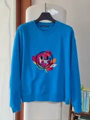 アンダースンベル スマイル 刺繍 スウェットシャツ ブルーのサムネイル