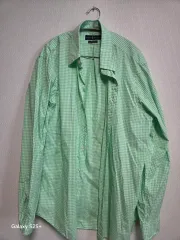 XL ラルフローレン ギンガムチェック シャツ グリーン