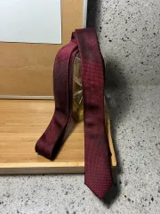ZARA 子供 ネック タイ バーガンディ パータン 高級感