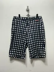 Fred Perry CHECK ハーフパンツ ブラック ホワイト 34のサムネイル