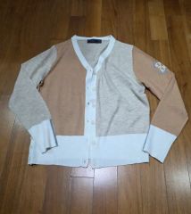 新品未使用タグ付き ゴルフ ニットカーディガン ピスタチオグリーン