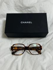 新品未使用 CHANEL バーガンディ メガネ (度付き、度なしレンズ有り 