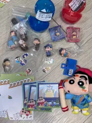 クレヨンしんちゃん ガチャ フィギュア ぬいぐるみ ステッカー グッズ セット