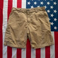 美品 USA製 ポストオーバーオールズ バックシンチ ハーフショーツ 