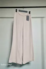 タグ新 GEORGES RECH ベージュ ワイド スラックス 66サイズ