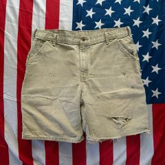 き*こ様 USA製 Carhartt ペインターショーツ W35 グリーン 古着 - メルカリ