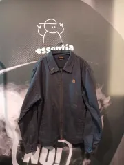コットン ブルゾン ジャケット ブルー