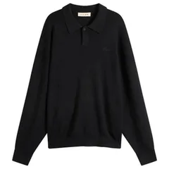 フィアオブゴッド メンズ トップス ポロシャツ ニット Fear of God ESSENTIALSignature 90s Knit Polo Vintage Black ブラックのサムネイル